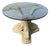 Vintage Hollywood Regency Carved Wood Koi Table For Sale