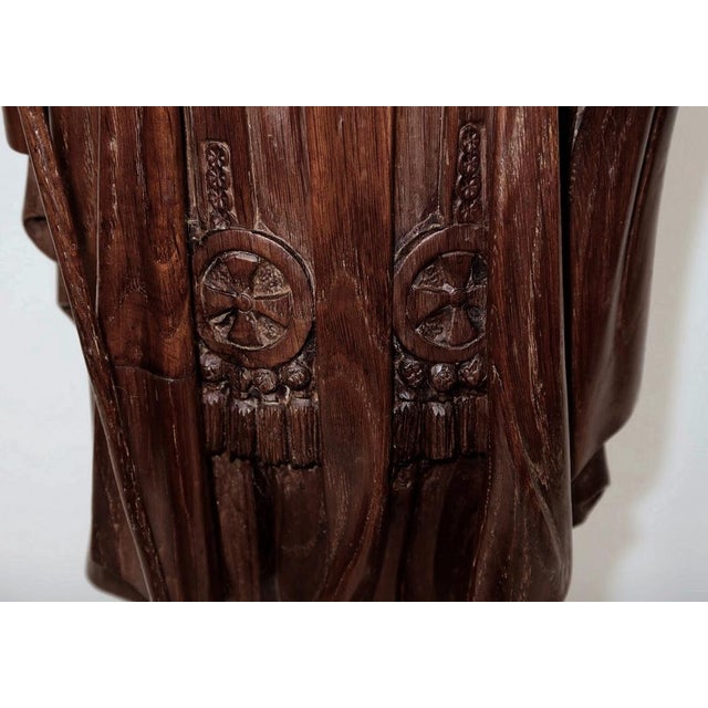 Statue of Christ, 1890s, Chestnut For Sale - Image 10 of 18