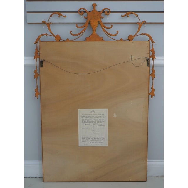 Carvers Guild Adam Style Gold Frame Mirror For Sale - Image 10 of 12