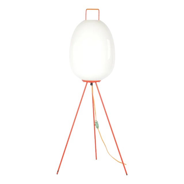 Space Age Egg Floor Lamp by Josef Hůrka for Napako, 1960s For Sale