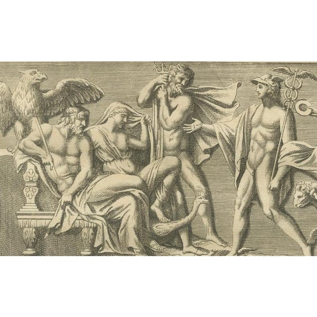 After Bernard de Montfaucon, Roman Sculptures & Portrait Heads, Composite Antiquities Plate, 1721, Engraving For Sale - Image 13 of 18