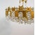 Metal Brutalist Brass and Glass Chandelier by Sciolari for Palwa, 1970s For Sale - Image 7 of 12