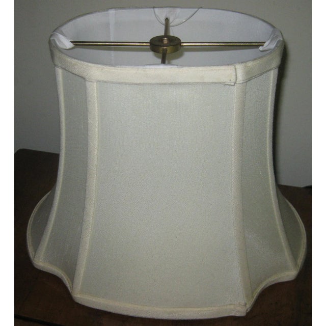 Metal French Art Deco Green Tole Lamps - A Pair For Sale - Image 7 of 8