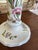 1970s Pair of Hand-Painted French Chinoiserie Style Gien France Ceramic Candlesticks - Floral Motif, Stamped For Sale - Image 4 of 7