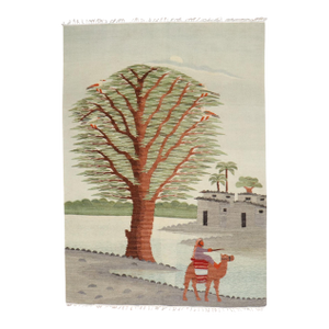 Zabihi Collection Scenic Pictorial Turkish Kilim