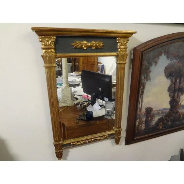 French Antique French Louis XVI Style Giltwood Mirror For Sale - Image 3 of 10