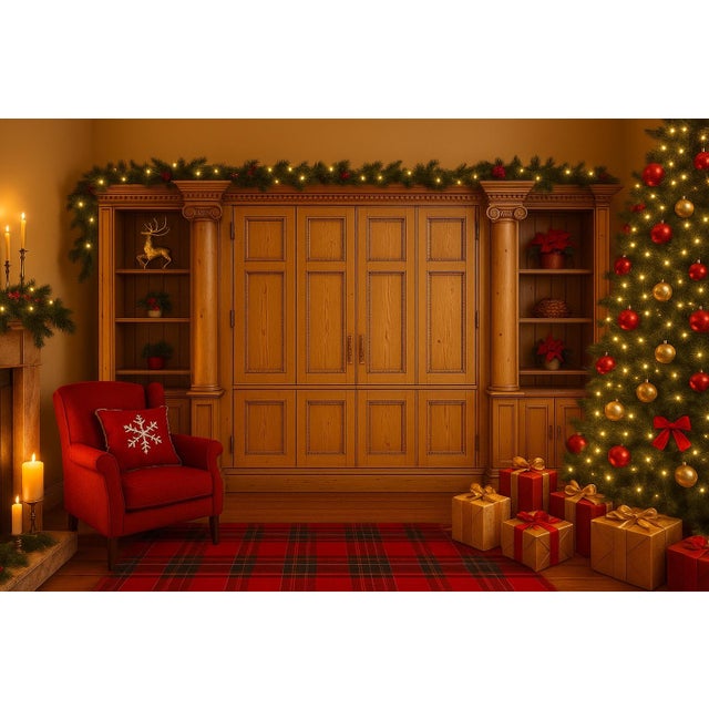 Monumental 14-Foot Architectural Cabinet / Library Bookcase / Entertainment Center – European Neoclassical For Sale - Image 12 of 18