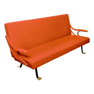 Digamma Sofa in Steel by Ignazio Gardella for Gavina, 1970s For Sale