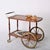 Mid-Century Italian Mahogany and Brass Serving Bar Cart, 1960s For Sale - Image 13 of 18