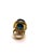 Late 20th Century Bochic “Orient” Vintage London Blue Topaz & Rhodolite Ring Set In 18 K Gold & Silver For Sale - Image 5 of 11