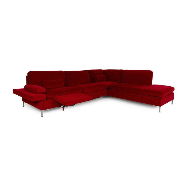 Alba Fabric Corner Red Sofa from Brühl For Sale - Image 9 of 15