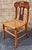 Wood Early 20th Century Pair Federal Style Mahogany and Maple With Cane Seat Side Chairs For Sale - Image 7 of 11