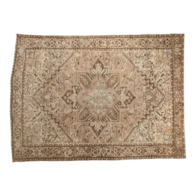 Vintage Distressed Mehrivan Carpet - 8'1" x 10'10" For Sale