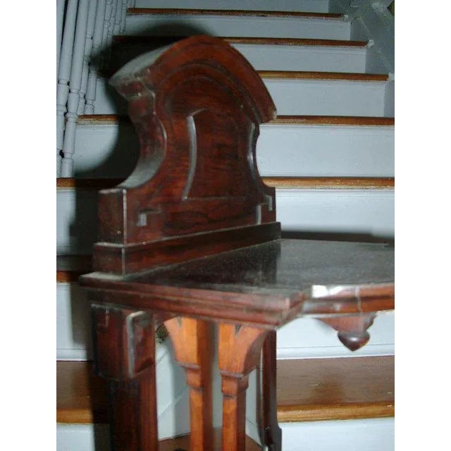 Wood 19th Century Rosewood Hall Shelf Vitrine with Mirror For Sale - Image 7 of 11