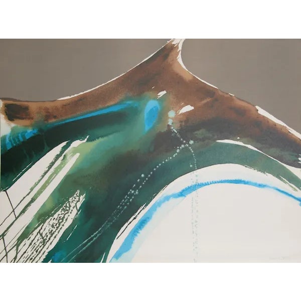 Lamar Briggs, "Tiva Landscape," Lithograph For Sale