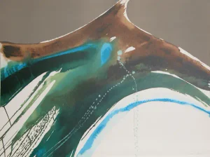 Lamar Briggs, "Tiva Landscape," Lithograph