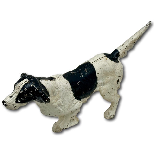 Large Vintage Hubley Manufacturing Company Cast Iron Setter / Hunting Dog Doorstop - Circa 1930s For Sale - Image 10 of 18
