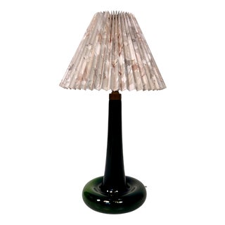 Danish Glass Fleur Table Lamp by Michael Bang for Holmegaard, 1960s For Sale