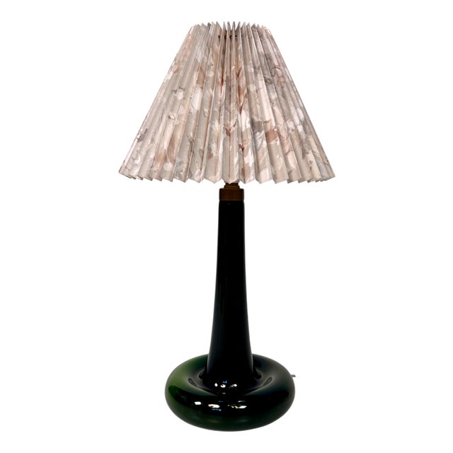 Danish Glass Fleur Table Lamp by Michael Bang for Holmegaard, 1960s For Sale