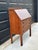 Antique Early 20th Century Quarter Sawn Oak Drop Front Secretary With Drawers - Solid Wood Accent Chest With Ring Pulls For Sale - Image 9 of 17