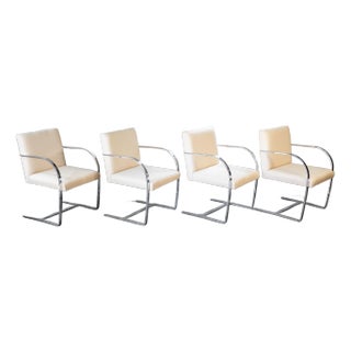 Vintage Mies Van Der Rohe Attr. Brno Flat Bar Armchairs (Only 2 Left) For Sale