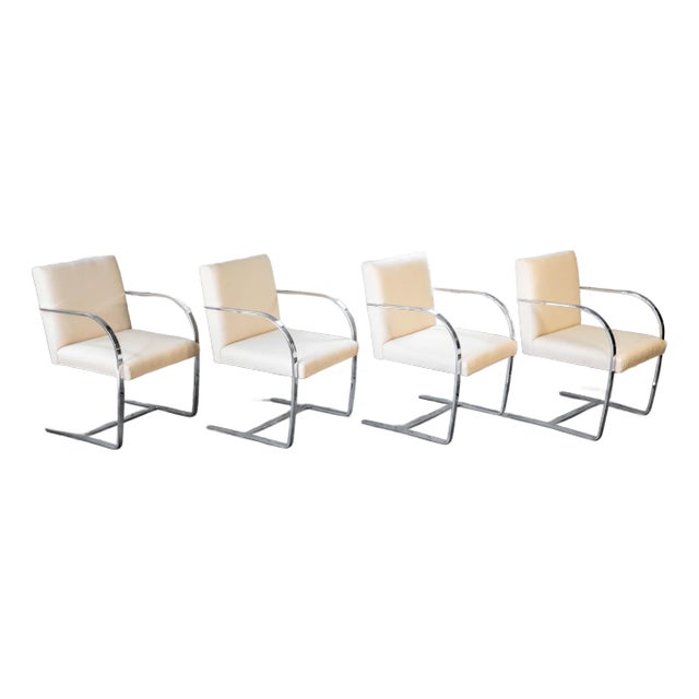 Vintage Mies Van Der Rohe Attr. Brno Flat Bar Armchairs (Only 2 Left) For Sale