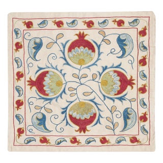 20"x21" Silk Cushion Cover. Embroidery Pillow. Traditional Throw Pillow For Sale