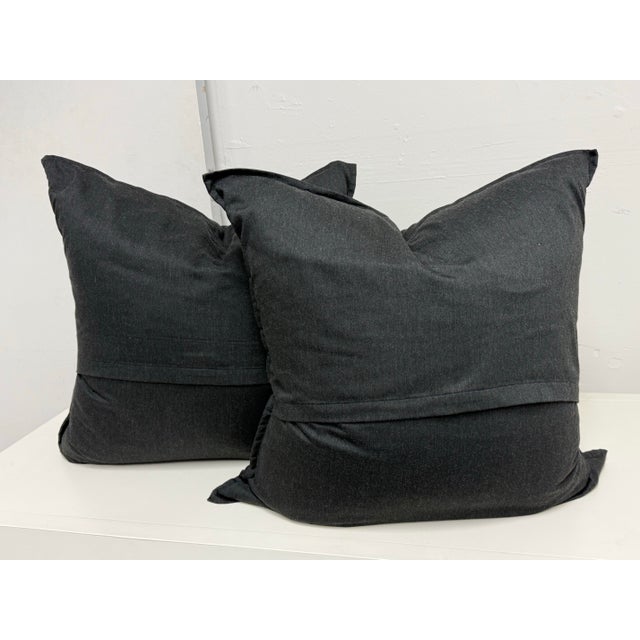 2020s Eastern Accents Niche Monterosa Flannel Decorative Pillows, Pair For Sale - Image 5 of 12