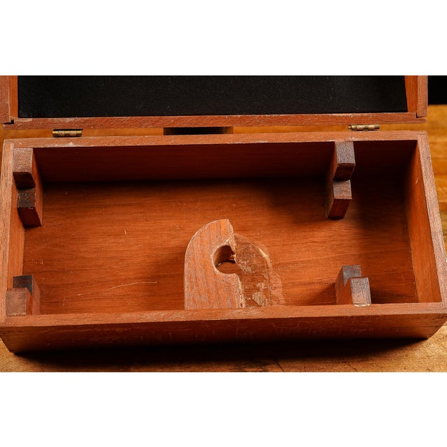 1940s 1940s Vintage Cross Slide Box For Sale - Image 5 of 6