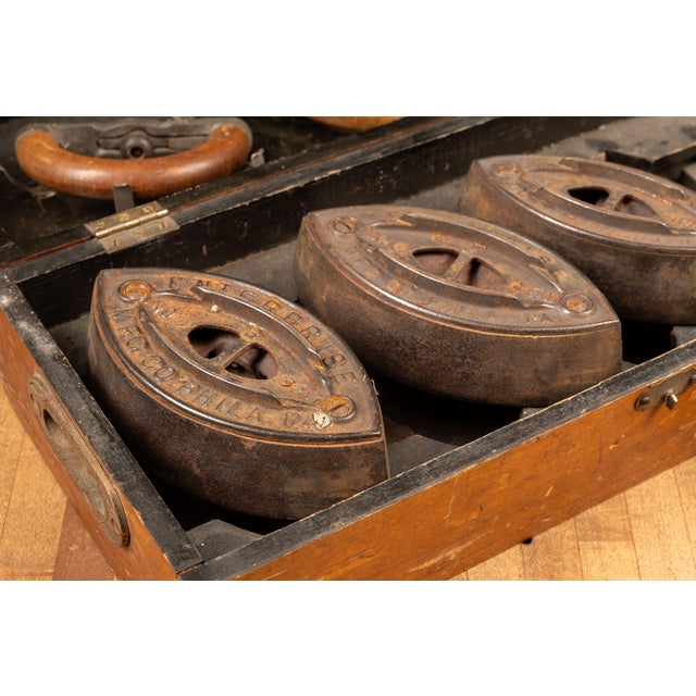 Early 20th Century Enterprise Manufacturing Sadiron Salesman Sample Set For Sale - Image 9 of 13