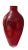 Mid-Century-Modern Ruby Red Hand-Blown Studio Art Glass Vase For Sale - Image 9 of 9