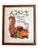 1960s Vintage Thanksgiving Harvest Cornucopia Needlepoint Folk Art Print Piece For Sale - Image 4 of 5