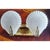 Vintage 2 Light Small Coastal Glass Clam Shell Bathroom Vanity Light Fixture Wall Sconce For Sale In Columbus - Image 6 of 7