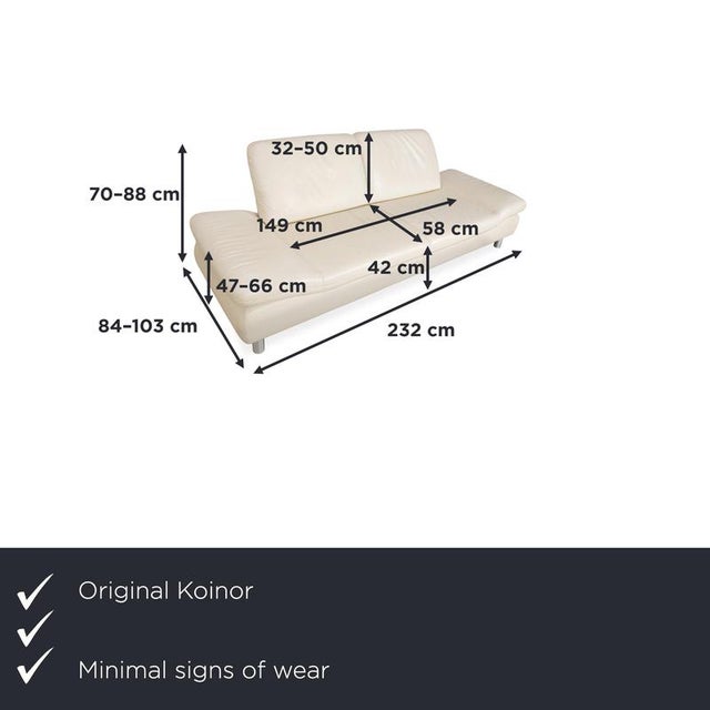 The Koinor Rivoli three-seater sofa impresses with its harmonious combination of timeless design, high-quality...