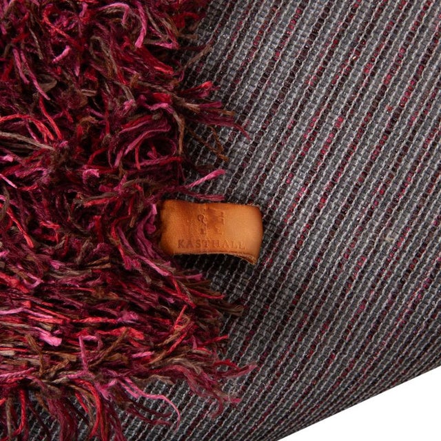 Textile Fogg Rug in Red Linen from Kasthall For Sale - Image 7 of 8