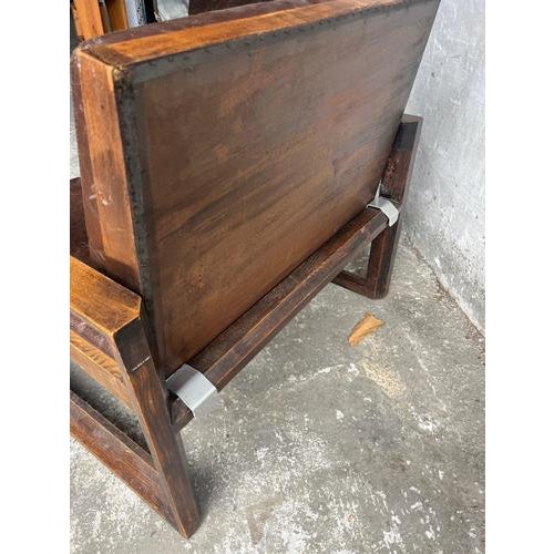 1970s Vintage Lounge Chairs with Leather Cushions, 1970s, Set of 2 For Sale - Image 5 of 8