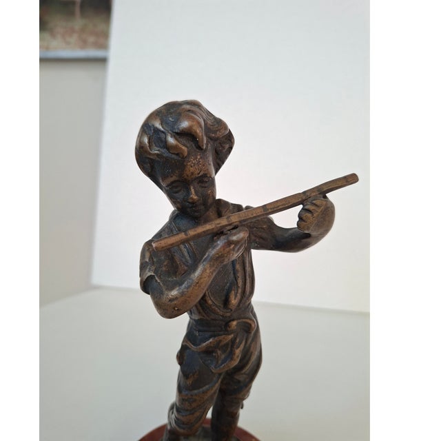 The Young Pied Piper, 1900, Bronze, in Flawless conditions. Designed 1890 to 1919
