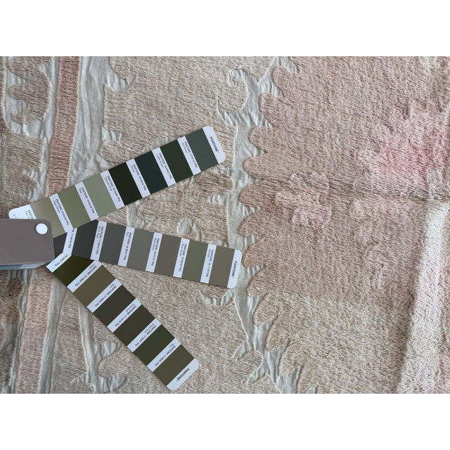 Suzani Textile Wall Art - Bohemian Embroidery 4'7'' X 5'1'' For Sale - Image 17 of 18