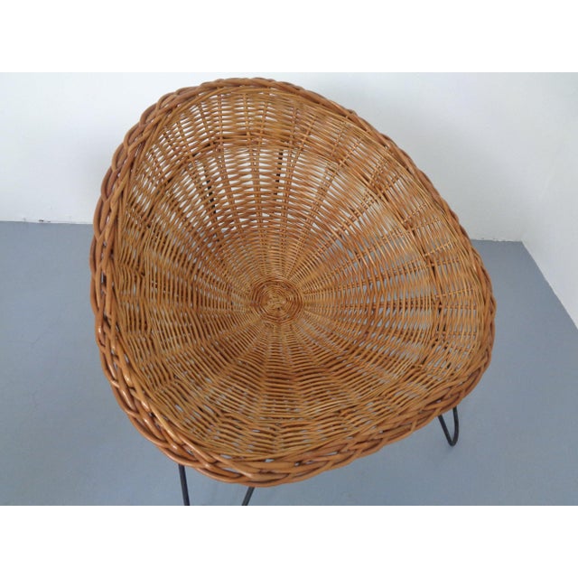 Mid-Century Bamboo Chairs attributed to Janine Abraham and Dirk Jan Rol, France, Set of 4 For Sale - Image 13 of 17