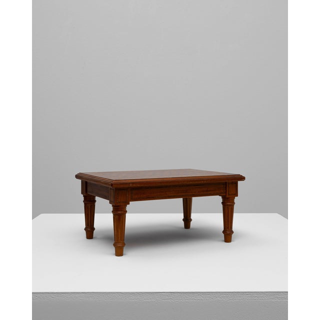 20th Century French Wooden Pedestal Table With Geometric Top For Sale - Image 18 of 18