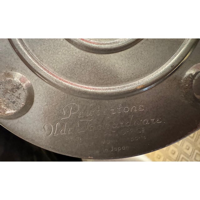 Silver 1960s Seymour Mann Pewtertone Olde Tankardware Owl Ice Bucket From Japan For Sale - Image 8 of 8