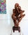 Wood Large Chinese Scholar Stone Rare Red Taihu Rock on Display Stand For Sale - Image 7 of 15