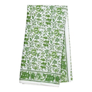 Aria 12-Seat Green Tablecloth For Sale