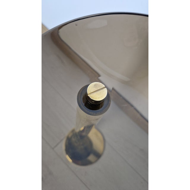 Ashtray in Metal with and Glass in the style of Fontana Arte, 1960s For Sale - Image 9 of 11