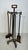 Modernist Steel Fireplace Tools on Stand For Sale - Image 4 of 12