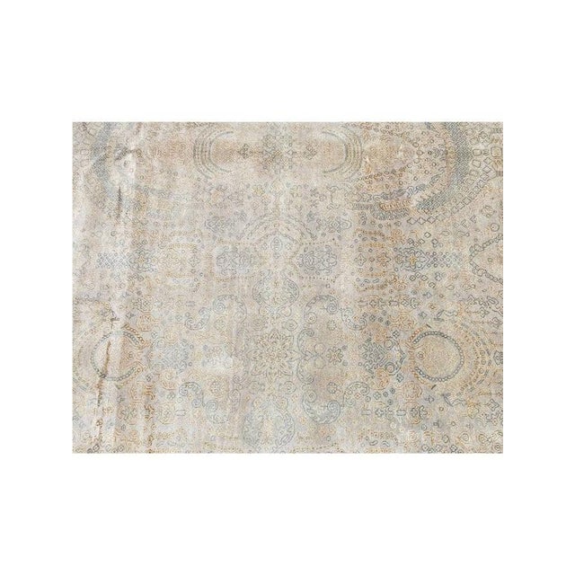 1990s Handwoven Transitional Area Rug 8x10 For Sale - Image 9 of 10