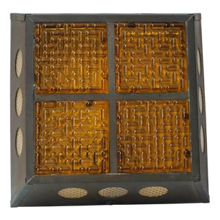 Copper and Glass Sconce by Nils Ledung for Bankeryd For Sale