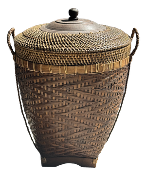 Large Indonesian Brown Basket