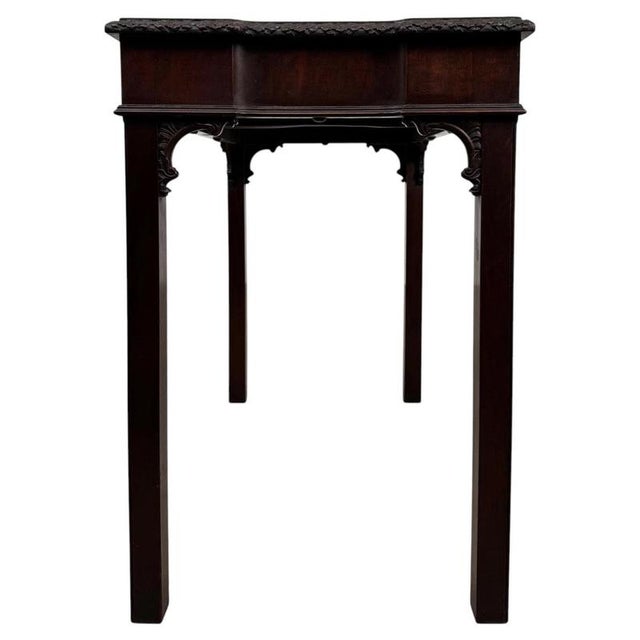 Wood Antique English Decorative Mahogany Side Table For Sale - Image 7 of 10