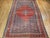 Antique Persian Malayer Rug, Hand-Knotted Wool, Geometric Pattern, 8x12, Terracotta & Navy For Sale - Image 16 of 16